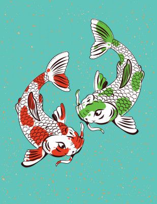 Vibrant Koi Fish