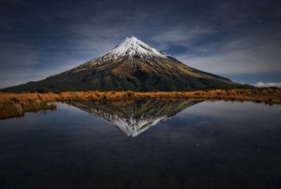 Mount Taranaki - A Starry Night