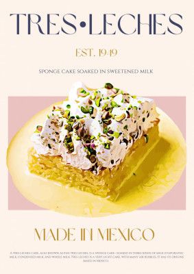 Tres Leches Print
