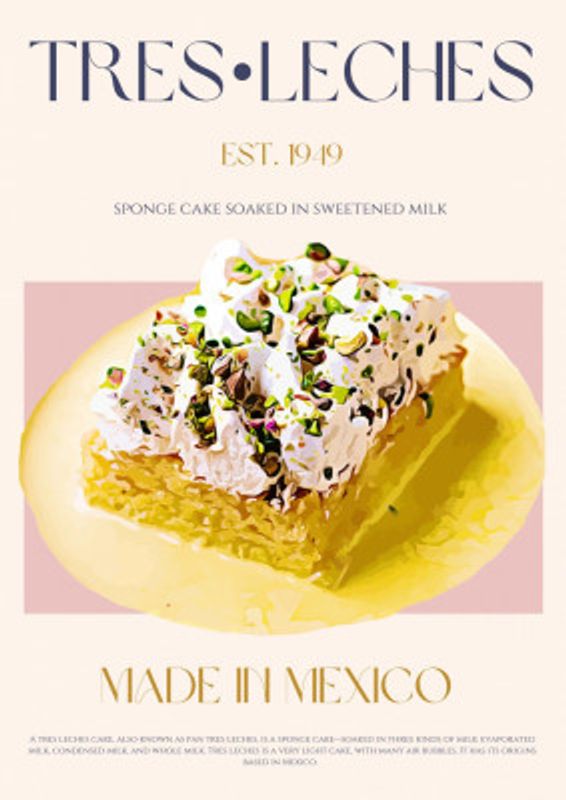 Tres Leches Print