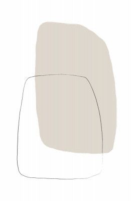 Two Overlapping Organic Shapes