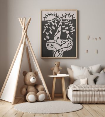 Rustic Pot Plant On the Table