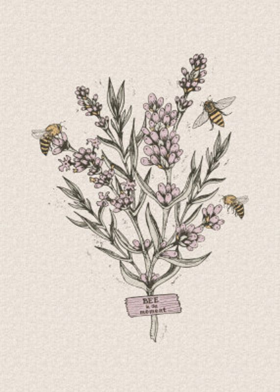 Bee and Lavender v.2