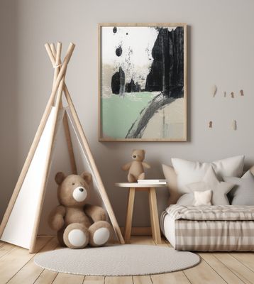 Dynamic Brushstrokes And Monochrome Contrasts