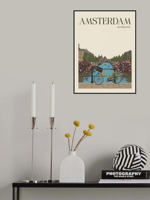 Amsterdam Travel Poster
