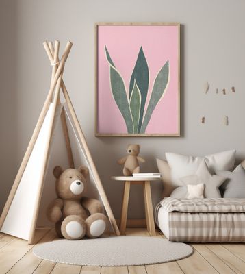 Stylized Green Leaves