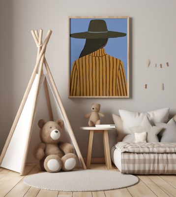 Modern Woman with Hat