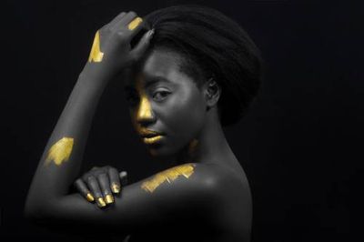 Breaking through - black and gold 1