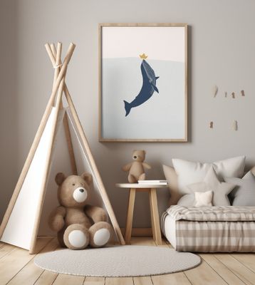 Blue Whale Sailing Boat