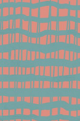 Turquoise &amp; Coral Abstraction 5