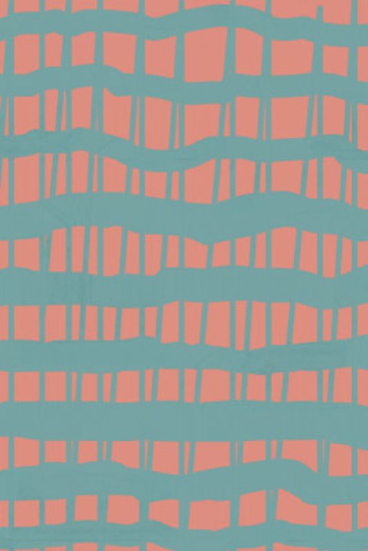 Turquoise &amp; Coral Abstraction 5