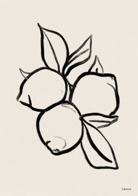 Lemons With Leaves On A Beige Background