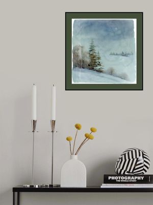 Winter Scene: Christmas Tree Vintage Style 7