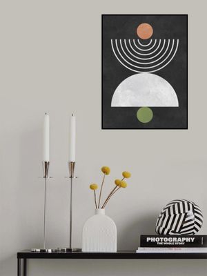 Circles on black background 8