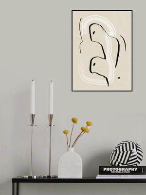 Reclining nude line art