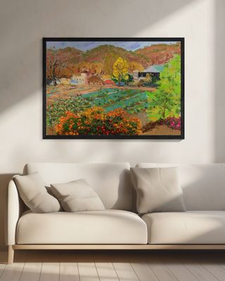 Chrysanthemum Flower Village