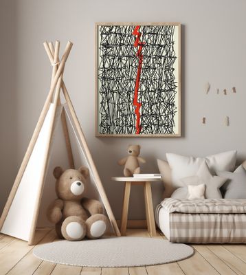 Chaotic Web of Black Lines