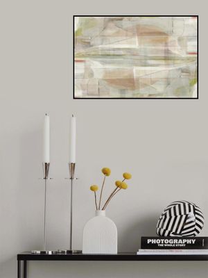 Bold Saffron &amp; Obsidian Structural Abstract 2