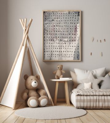 Contemporary Abstract in Brown and Taupe