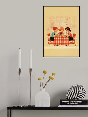 Retro Children at Diner