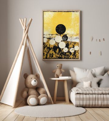 Abstract Artwork With Geometric Composition