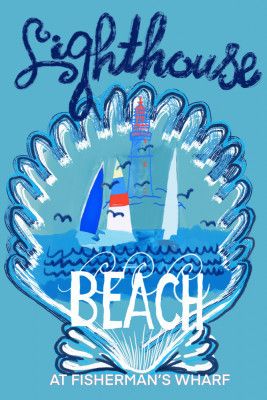 Lighthouse Beach Poster 2