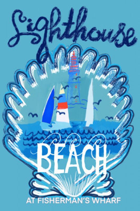 Lighthouse Beach Poster 2