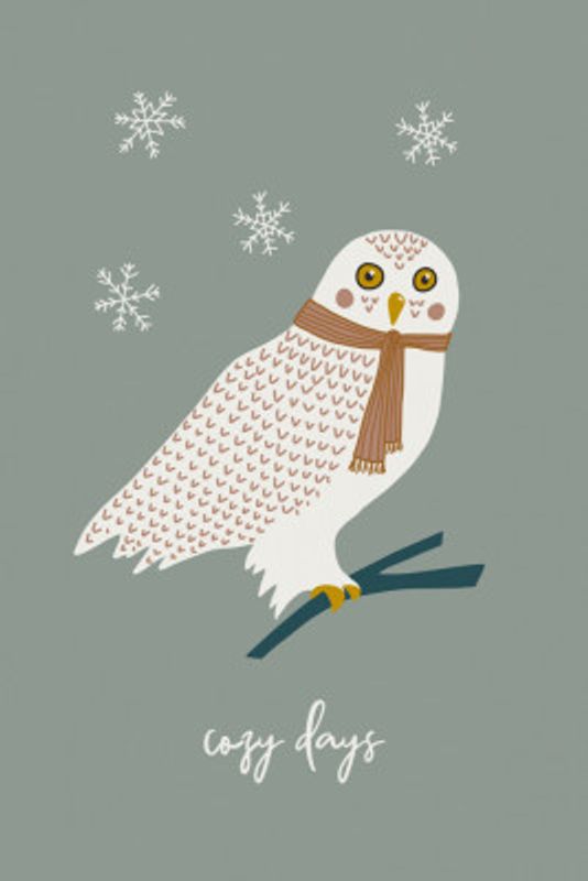 Cozy Owls Frosted Sage