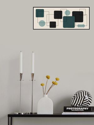 Geometric Modern Art With  Earthy Tones