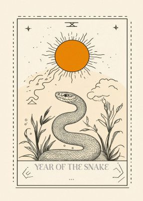 Snake Poster Sun