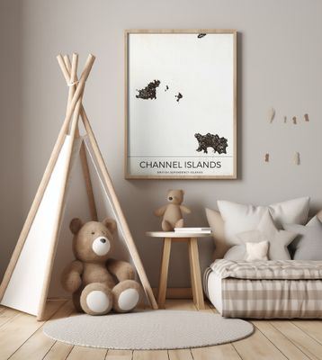 Channel Islands Vintage Map