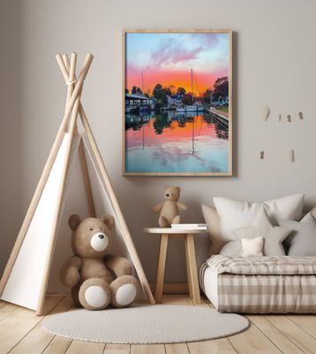 Saint Michaels Harbor Sunset