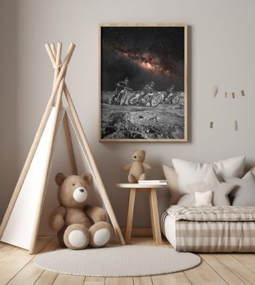 Motorcyclists Racing