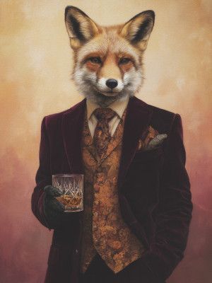 Fox In Velvet Suit
