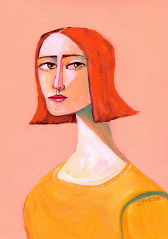 Red Head Lady with the Look