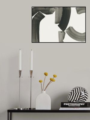 Monochrome Abstract Black Shapes 1