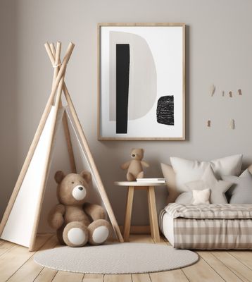 Black And White Geometric Shapes