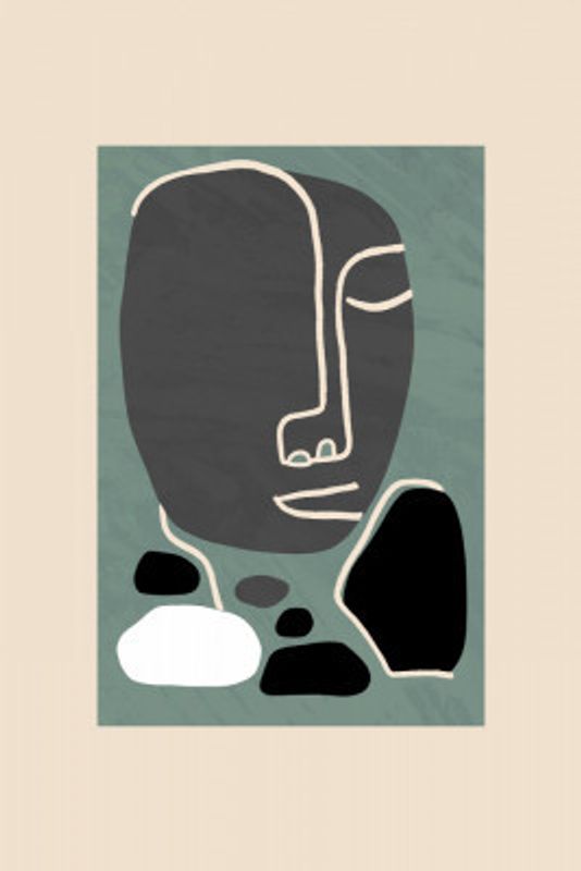 Neo-Cubist Abstract Portrait 1