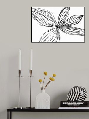 Minimalist Black and White Petals