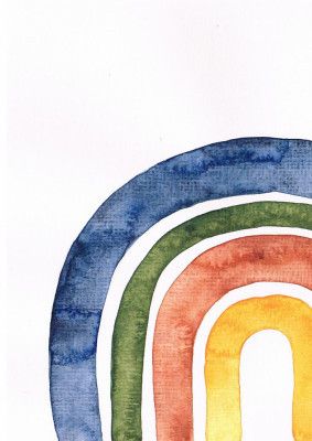 Minimalist Rainbow Design