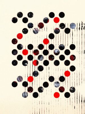 Red Black and Gray Circles
