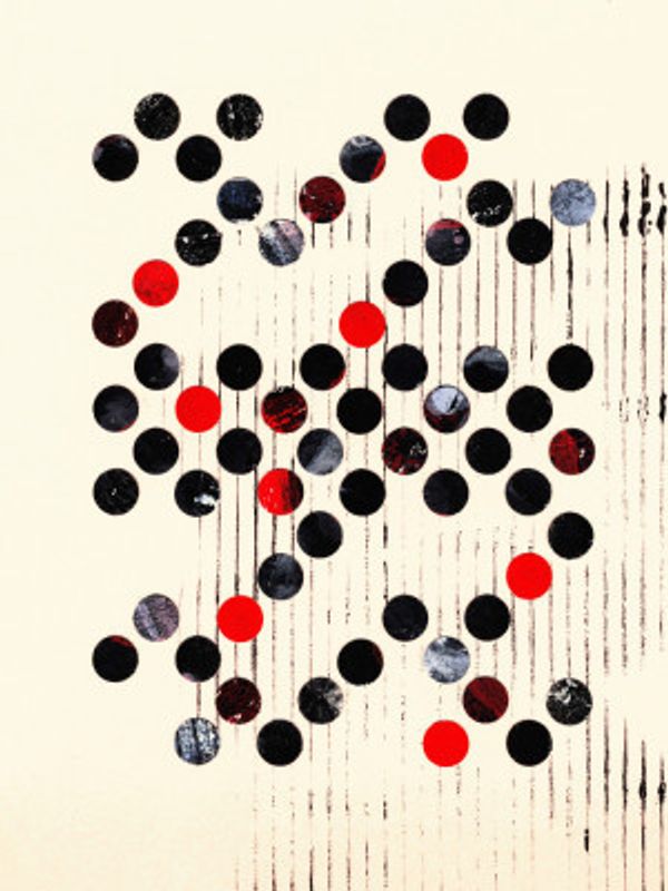 Red Black and Gray Circles