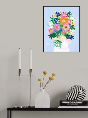 Pink Stipes and Bouquet