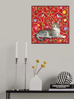 Floral Feline Harmony