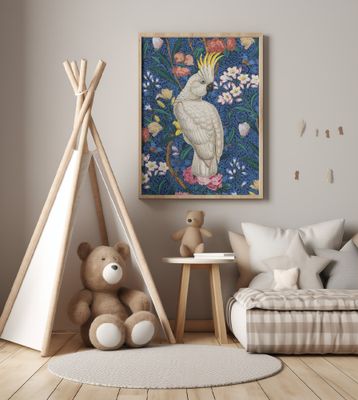 A Cockatoo In the Conservatory   Blauw