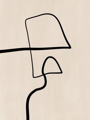 Single Black Line Artwork