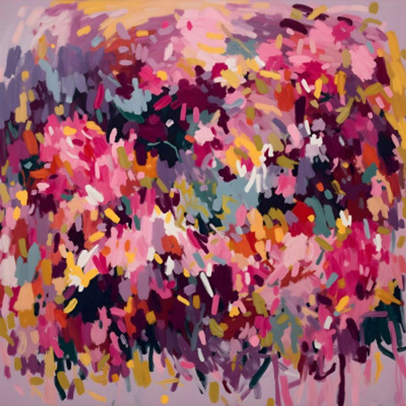 Vibrant Floral Abstract