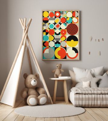 Retro Circles Kaleidoscope