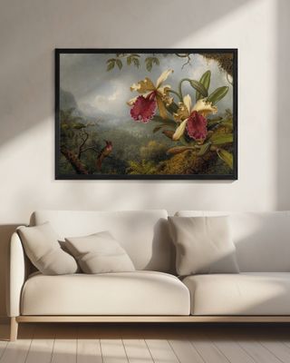 Orchids and Hummingbird - Martin Johnson Heade