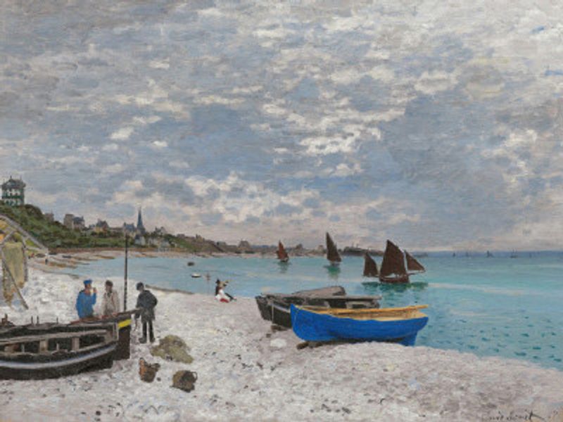 The Beach At Sainte Adresse (1867)